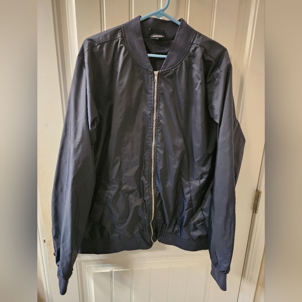 Charles River Apparel Men’s Navy Bomber Jacket XL Lightweight Nylon